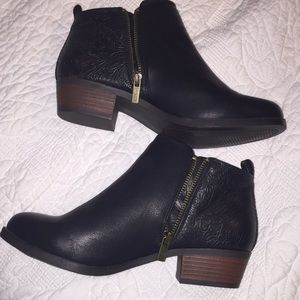 Black ankle boots